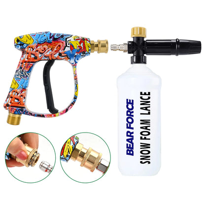 Pressure Washer Water Gun for Car Cleaning Hose Connector For Karcher Nilfisk Parkside Bosch Quick Connector Nozzles